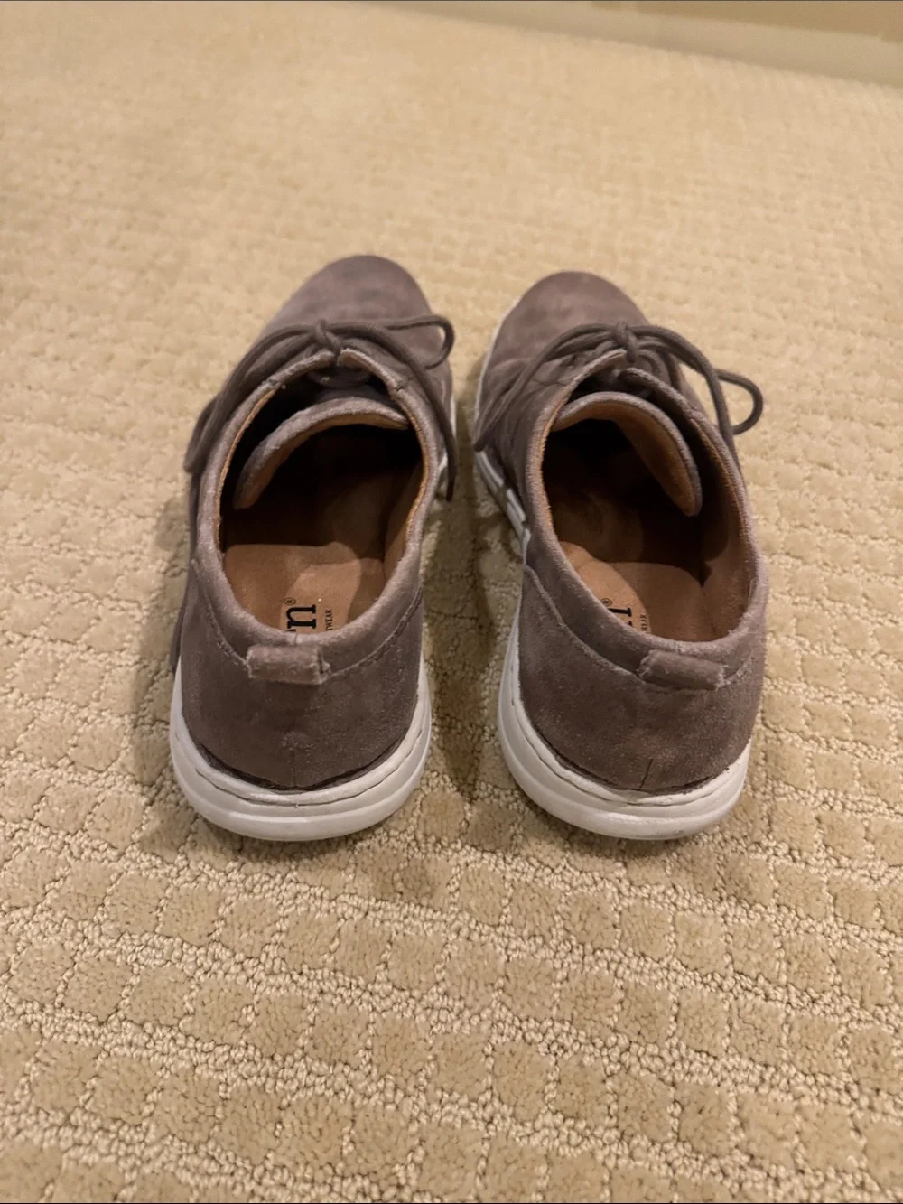 Born Men's Suede Chukka Boots in Taupe Gray